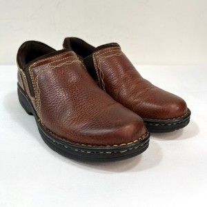 Ariat Loden 4LR Women’s 7 Brown Pecan Leather Comfort Loafer Work Barn Boot Shoe